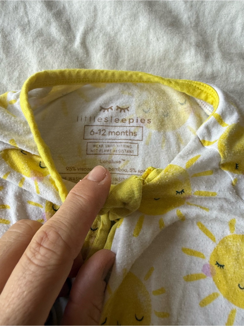 Little Sleepies sunshine pajamas 6-12 months